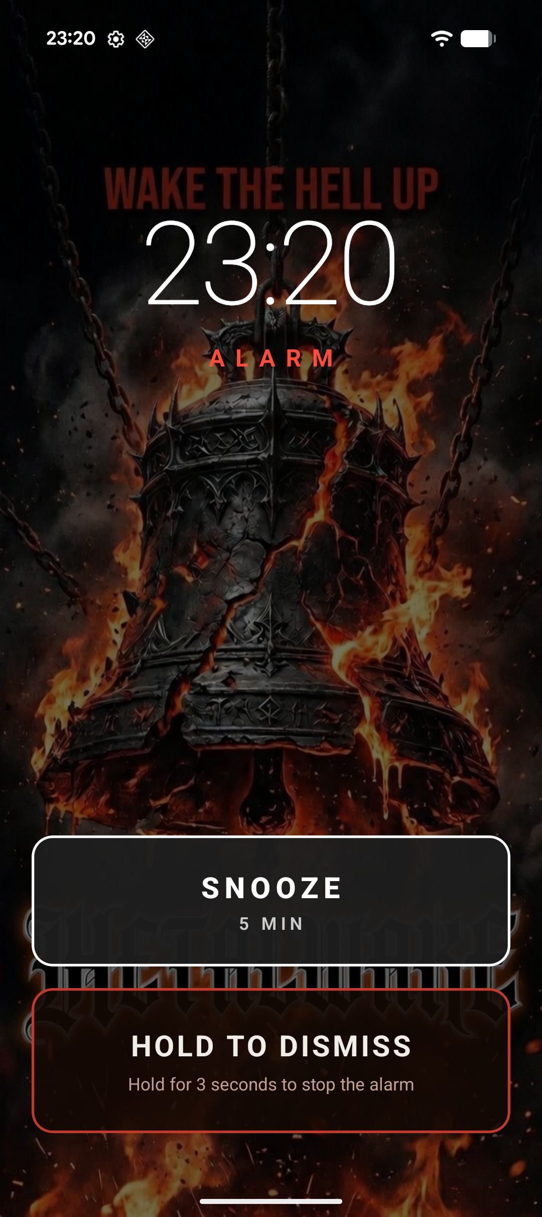 Alarm active